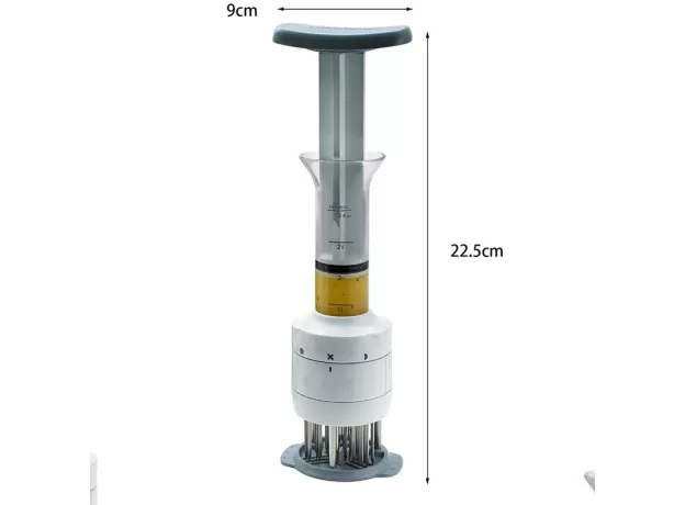 2 IN 1 MEAT TENDERIZER & MARINADE INJECTOR BARBECUE SEASONING SAUCE INJECTORS KITCHEN TOOLS