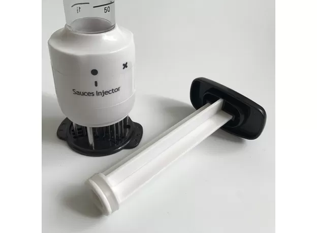 2 IN 1 MEAT TENDERIZER & MARINADE INJECTOR BARBECUE SEASONING SAUCE INJECTORS KITCHEN TOOLS