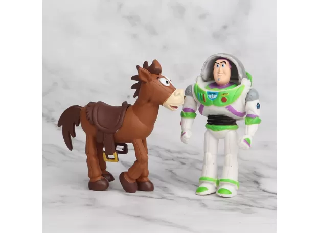 7PCS TOY STORY 4 ACTION FIGURE TOYS WOODY JESSIE BUZZ LIGHTYEAR FORK PIG BEAR