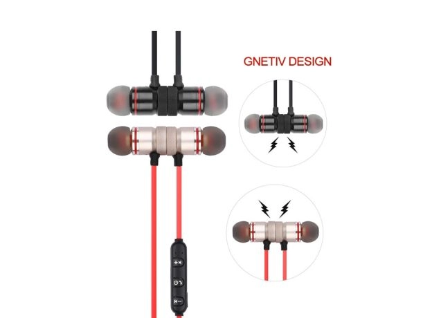EARPHONE FINE DE OVOID NECKBAND STEREO HEADPHONES MOBILE SPORT EARBUDS HEADSET