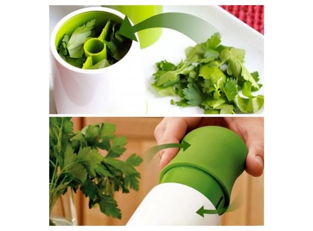 SPICE MILLS STAINLESS STEEL VEGETABLE GRINDER MANUAL HERB PARSLEY MINCER CHOPPER