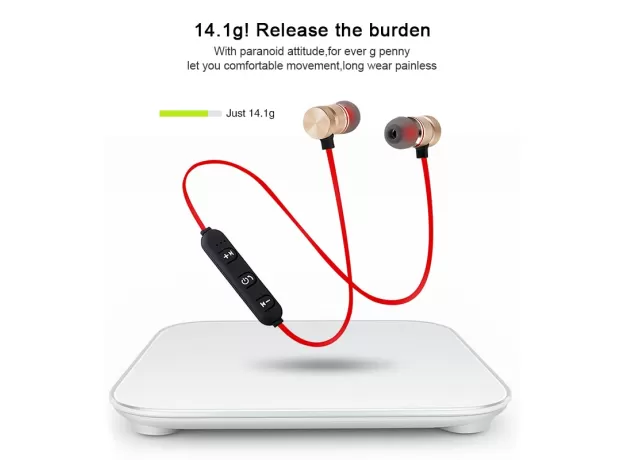 EARPHONE FINE DE OVOID NECKBAND STEREO HEADPHONES MOBILE SPORT EARBUDS HEADSET