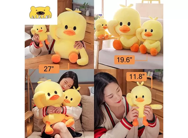 DUCK PLUSH TOYS BIG YELLOW DUCK DOLL – STUFFED ANIMALS PILLOW FOR BABY
