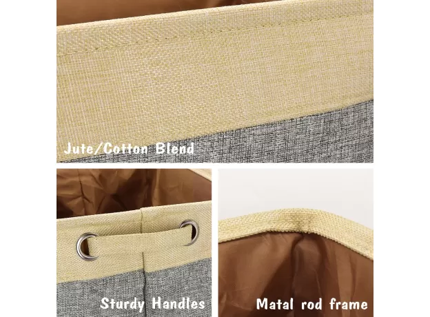 PET DOG TOY STORAGE BASKET DOG CANVAS BAG FOLDABLE PET TOYS LINEN STORAGE BOX BINS