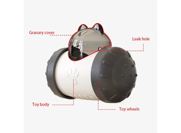 DOG CAT LEAKING FOOD BALL EDUCATIONAL INTERACTIVE TOYS SWING BEAR SLOW FOOD BALL DOG