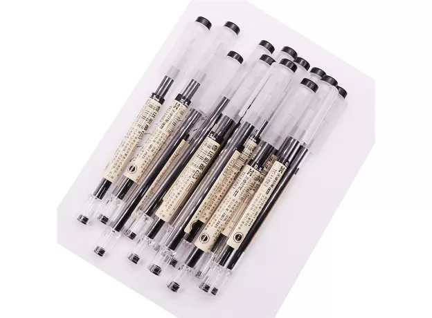 10 PCS/SET JAPANESE GEL PEN 0.5MM BLACK BLUE INK PEN MAKER PEN SCHOOL OFFICE STUDENT WRITING STATIONERY
