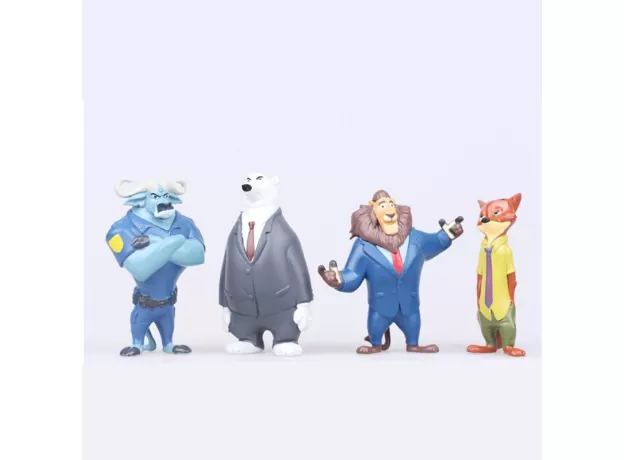 12PCS/SET DISNEY PIXAR ZOOTOPIA CARTOON ANIME FIGURE NICK FOX ANIMAL MODEL TOYS DOLLS KID