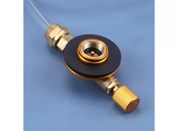 1PC OUTDOOR CAMPING GAS STOVE PROPANE REFILL ADAPTER FLAT CYLINDER TANK COUPLER ADAPTOR