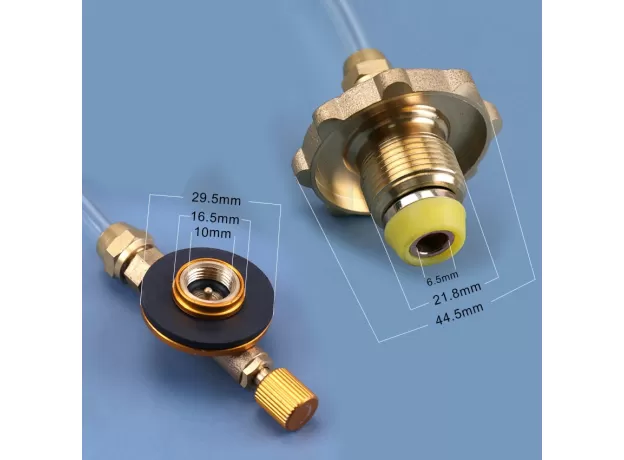 1PC OUTDOOR CAMPING GAS STOVE PROPANE REFILL ADAPTER FLAT CYLINDER TANK COUPLER ADAPTOR