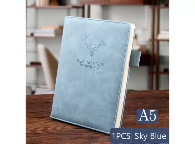 360 PAGES SUPER THICK WAX SENSE LEATHER A5 JOURNAL NOTEBOOK DAILY BUSINESS OFFICE WORK