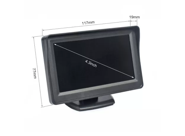 CAR MIRROR MONITOR VEHICLE REAR VIEW REVERSE BACKUP CAR LED CAMERA VIDEO PARKING SYSTEM