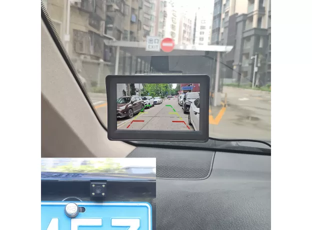 CAR MIRROR MONITOR VEHICLE REAR VIEW REVERSE BACKUP CAR LED CAMERA VIDEO PARKING SYSTEM