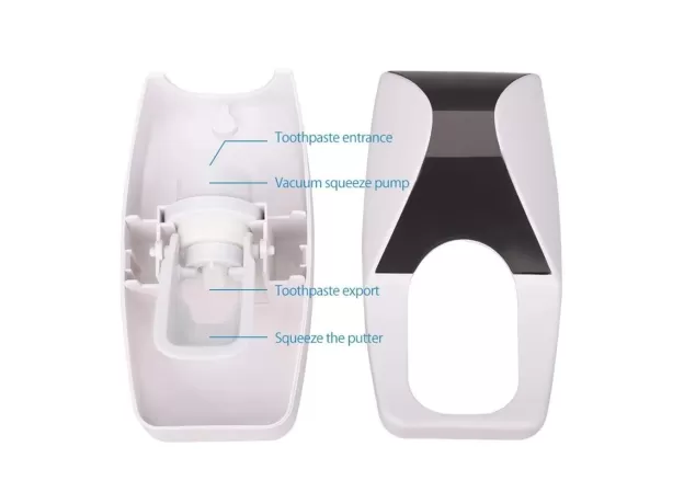 TOOTHPASTE DISPENSER TOOTHBRUSH HOLDER BATHROOM PRODUCTS WALL MOUNT RACK BATH SET