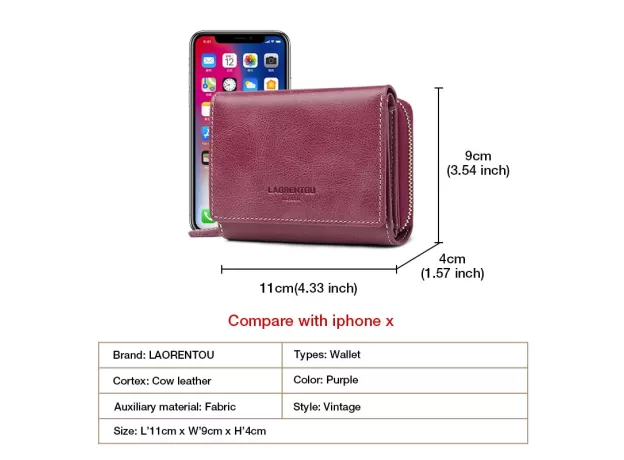 LEATHER WALLETS WOMEN CARD HOLDER FEMALE CASUAL SHORT COIN PURSE LARGE CAPACITY MONEY BAG WALLET MOTHER'S DAY