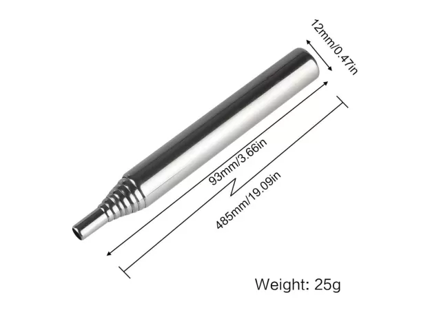 TORCH ADJUSTABLE CAMPING TORCH POCKET BELLOW SURVIVAL TOOL STAINLESS STEEL COLLAPSIBLE BLOWING