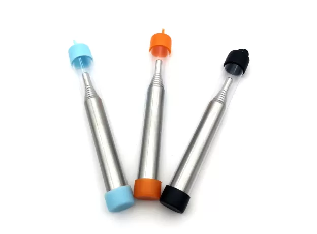 TORCH ADJUSTABLE CAMPING TORCH POCKET BELLOW SURVIVAL TOOL STAINLESS STEEL COLLAPSIBLE BLOWING