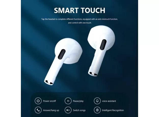 BLUETOOTH EARPHONES TOUCH CONTROL SPORT HEADSET STEREO EARBUDS FOR IOS ANDROID PHONE