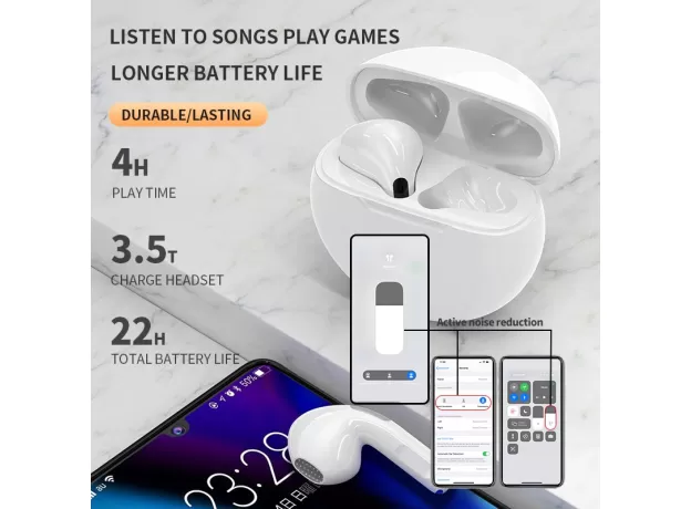BLUETOOTH EARPHONES TOUCH CONTROL SPORT HEADSET STEREO EARBUDS FOR IOS ANDROID PHONE