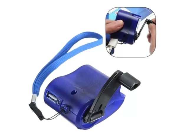 USB PHONE EMERGENCY CHARGER FOR OUTDOOR SURVIVAL KIT CAMPING TRAVEL MULTIFUNCTION HAND CRANK CHARGER