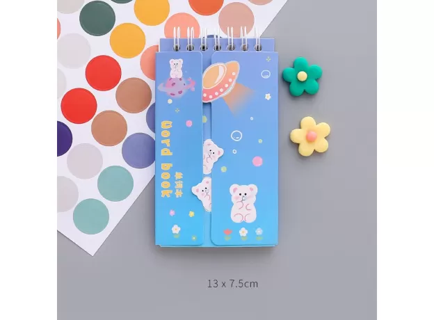 80 SHEETS KAWAII CUTE LOOSE-LEAF VOCABULARY WORD BOOK POCKET ENGLISH MEMORY STUDY NOTEBOOK