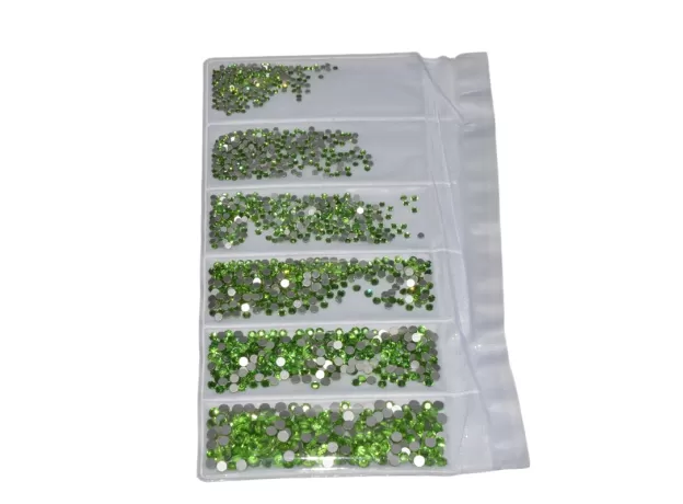 MIX SIZES 3D NON HOTFIX FLATBACK CRYSTAL GLASS NAIL RHINES