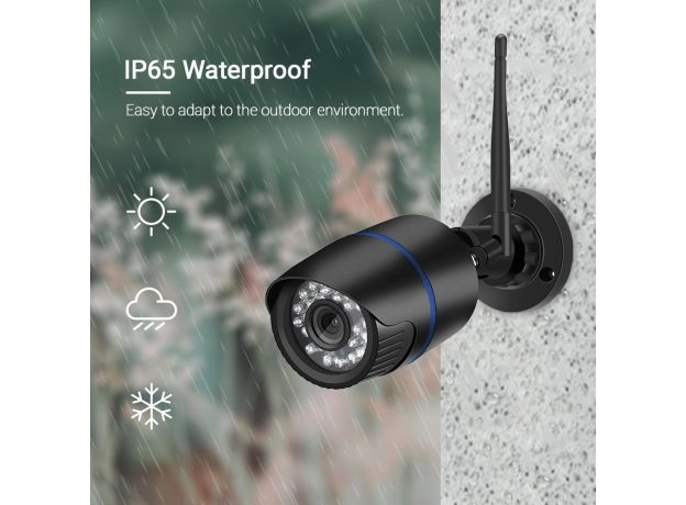 Waterproof Outdoor ONVIF Wired Wireless IP Camera Night vision  Audio Record Email Alert