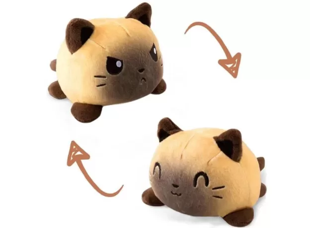 REVERSIBLE CAT GATOS KIDS PLUSHIE PLUSH ANIMALS UNICORN DOUBLE-SIDED FLIP DOLL CUTE TOYS