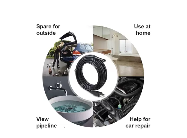CAMERA 7MM/5.5MM USB CAMERA FOR ANDROID ENDOSCOPE INSPECTION CAMERA BORESCOPE WATERPROOF 6 LEDS