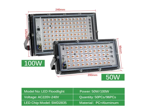 LED GROW LIGHT LED FULL SPECTRUM PHYTO LAMP GREENHOUSE HYDROPONIC PLANT GROWTH LIGHTING