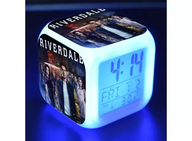 POPULAR RIVERDALE TV FIGURES LED CLOCK ALARM COLORFUL FLASH LIGHT DESK WATCH TOYS