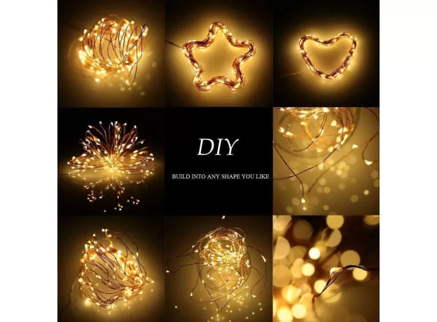 SOLAR LED FAIRY LIGHT STRING 12M 100LED / 5M 50LED WATERPROOF FOR GARDEN DECORATION OUTDOOR