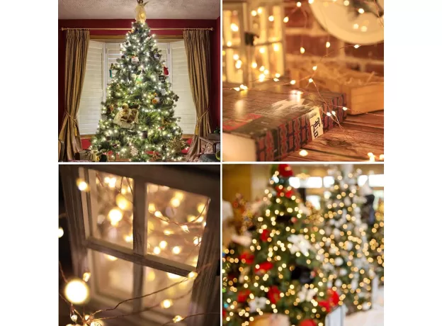 SOLAR LED FAIRY LIGHT STRING 12M 100LED / 5M 50LED WATERPROOF FOR GARDEN DECORATION OUTDOOR