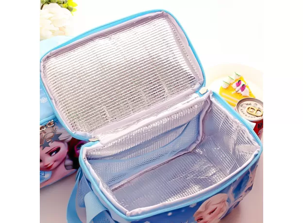 STUDENT LUNCH BOX BAG SHOULDER PICNIC BAG TOYS FOR CHILDREN KIDS DISNEY ELSA PRINCESS WARM BAGS