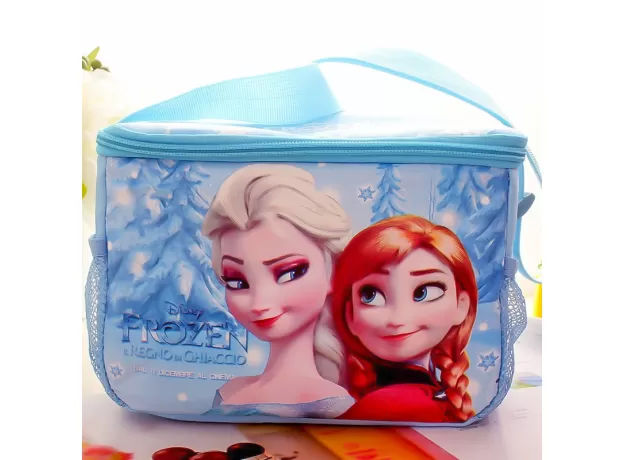 STUDENT LUNCH BOX BAG SHOULDER PICNIC BAG TOYS FOR CHILDREN KIDS DISNEY ELSA PRINCESS WARM BAGS