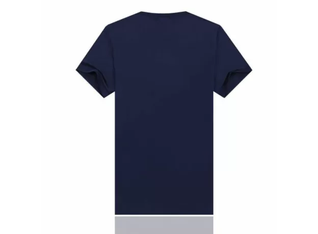NEW MEN'S CREW NECK T-SHIRT TEE SHORT SLEEVE BLACK  GRAY BLUE & WHITE