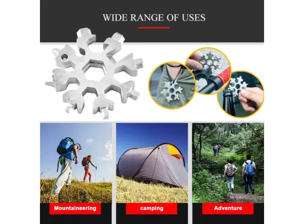 OUTDOOR MULTITOOL SPANNER HEX WRENCH  HIKING CAMPING GEAR  BICYCLE ACCESSORIES PORTABLE