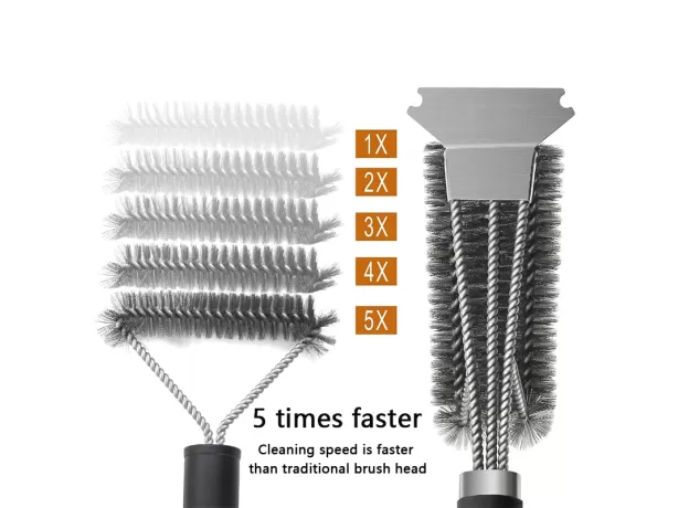 CLEANING BRUSH STAINLESS STEEL KITCHEN ACCESSORIES BRISTLES CLEANING BRUSHES COOKING TOOL