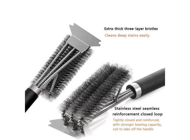 CLEANING BRUSH STAINLESS STEEL KITCHEN ACCESSORIES BRISTLES CLEANING BRUSHES COOKING TOOL