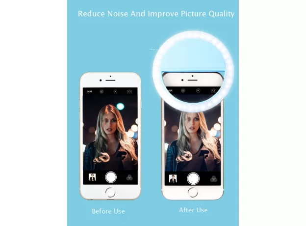 LED SELFIE RING LIGHT FILL LIGHT MOBILE USB CHARGE PHONE FLASHES LENS LUMINOUS LAMPS CLIP RINGS LIGHT