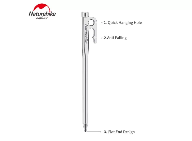 CAMPING ACCESSORIES TENT PEGS STAINLESS STEEL ULTRALIGHT OUTDOOR TENT NAILS 4 SIZES GROUND NAIL TENT