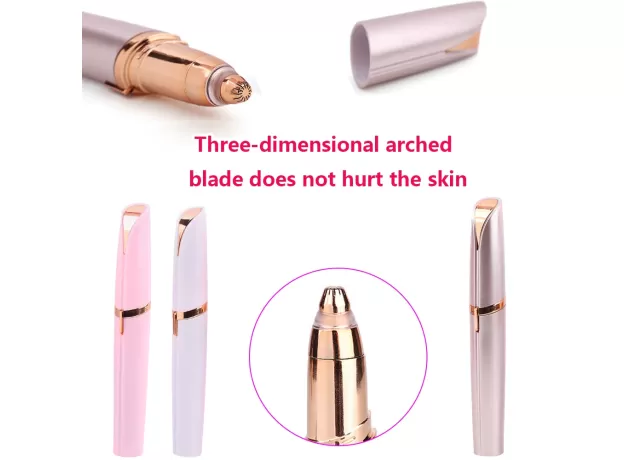 PORTABLE EYEBROW PAINLESS  MINI EYE BROW EPILATOR MAKEUP TOOLS RAZORS REMOVER SHAVER