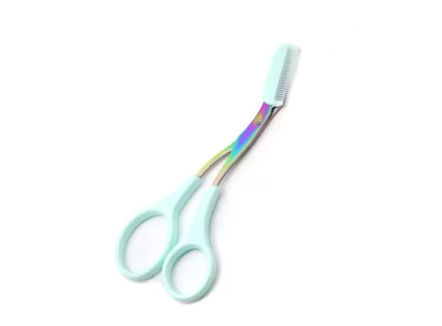 EYEBROW TRIMMER SCISSOR WITH COMB FACIAL HAIR REMOVAL GROOMING SHAPING SHAVER