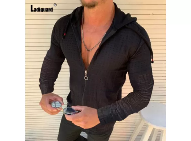 MEN SUMMER CASUAL PLAID TOP SOLID WHITE BLOUSE MENS OPEN STITCH THIN CLOTHES