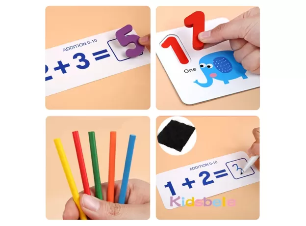 MONTESSORI TOYS FOR CHILDREN MATHEMATICS KIDS EARLY EDUCATIONAL TOYS COUNTING WOODEN
