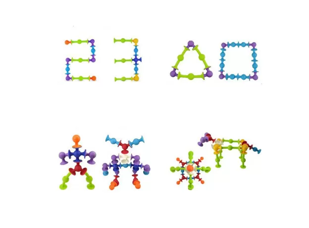 BLOCKS KIDS DIY SUCKER FUNNY SILICONE BLOCK MODEL CONSTRUCTION TOYS CREATIVE GIFTS