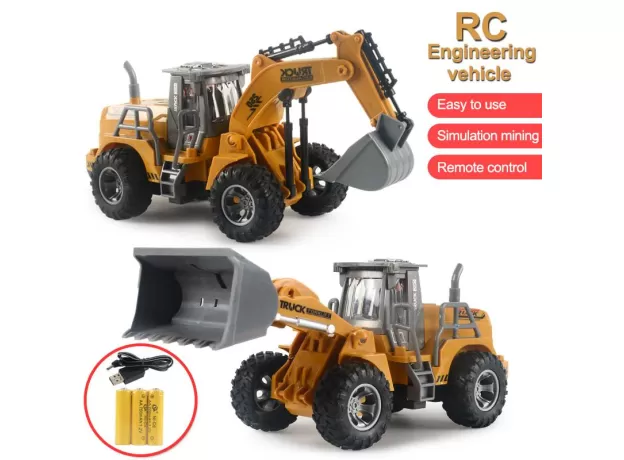 RC ENGINEERING CAR REMOTE CONTROL EXCAVATOR CONSTRUCTION VEHICLE RTR MODEL TOYS FOR KIDS