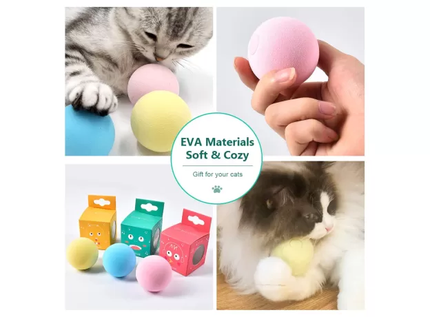 TOY PET PLAYING BALL PET SQUEAKY SUPPLIES PRODUCTS TOY FOR CATS KITTEN KITTY