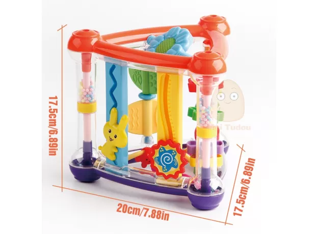 PLAY CUBE INFANT DEVELOPMENT EDUCATIONAL HANGING TOYS NEWBORN RATTLE TOY NEW BORN