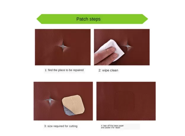 1 PCS SOFA REPAIR LEATHER PATCH SELF-ADHESIVE STICKER FOR CHAIR SEAT BAG SHOE BED BAG FIX LEATHER