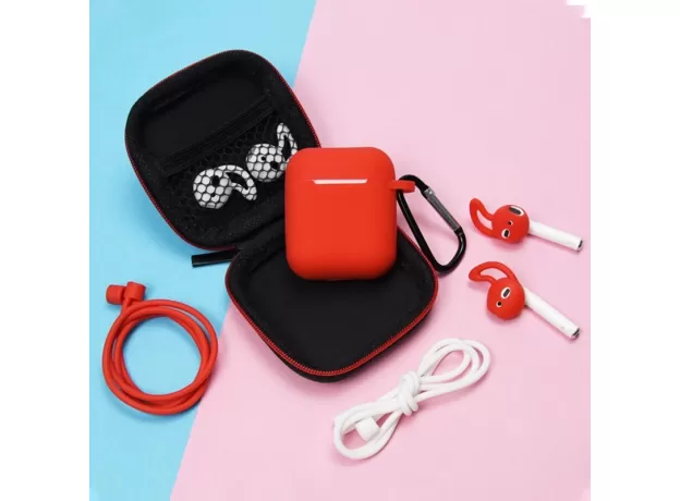 7 IN 1 SOFT SILICONE CASE FOR AIRPODS  2/1 PROTECTOR FUNDAS AIRPODS CASE FOR APPLE EARPHONES